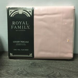 CANNON ROYAL FAMILY Sequences II Full Flat Sheet Pink NIP U.S.A. New Sealed